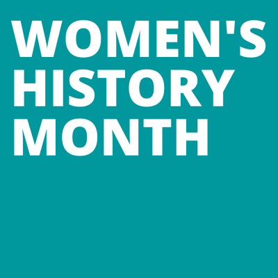 A image that says "Women's History Month"